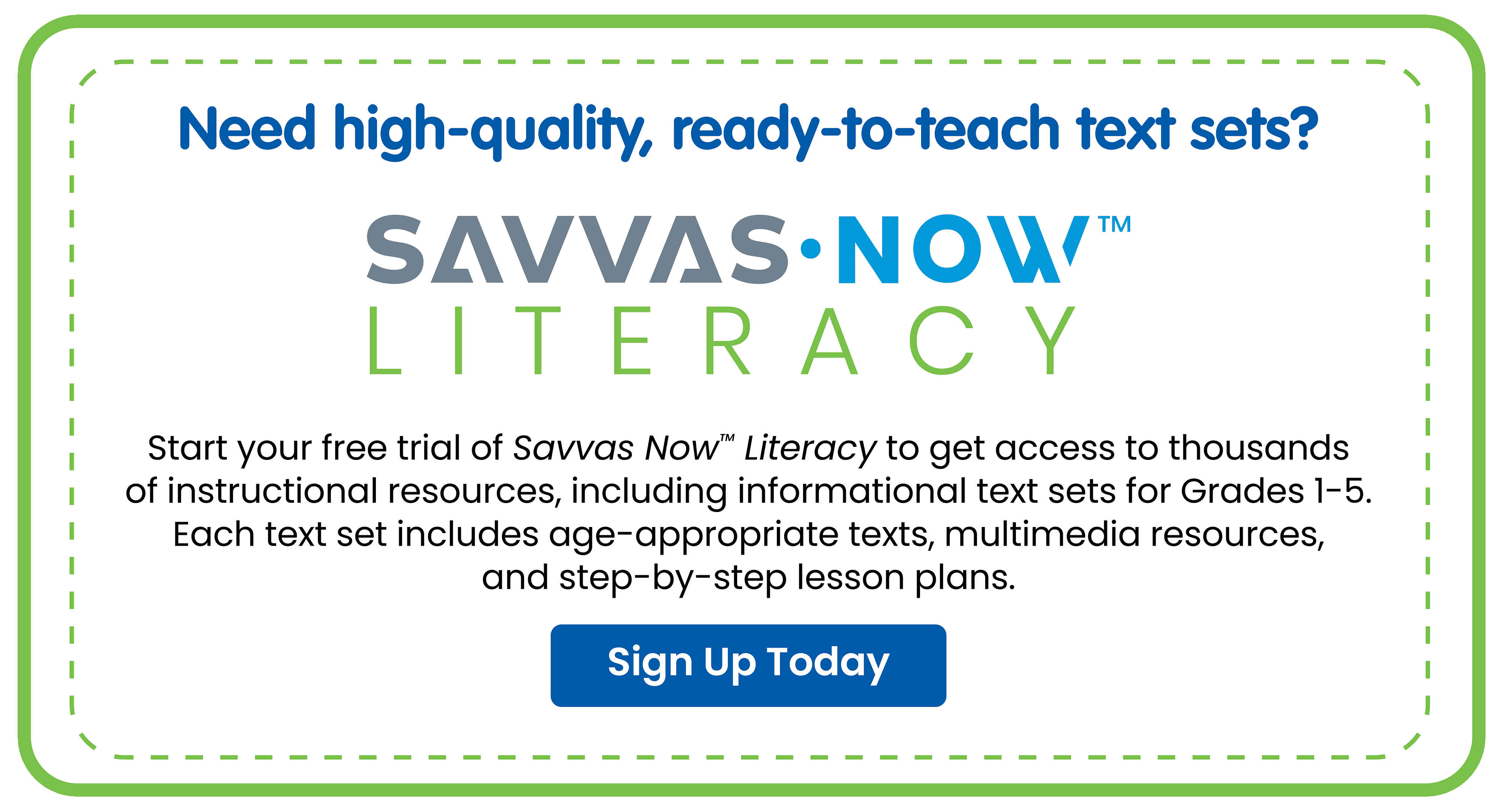 Savvas Now Literacy Free Trial
